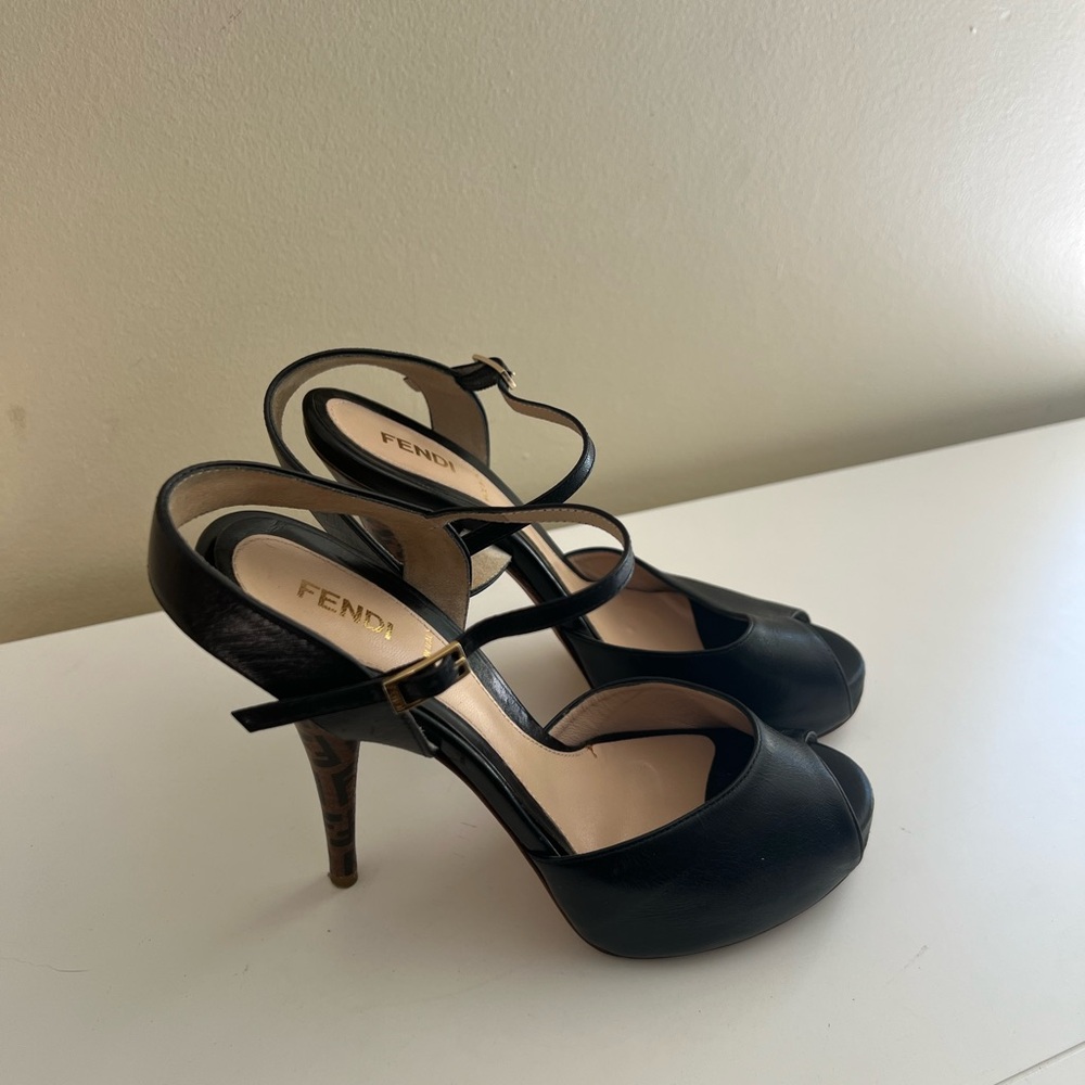 FENDI  Black Stiletto Heels - Picture 3 of 15